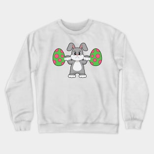 Rabbit Easter Easter egg Dumbbell Crewneck Sweatshirt